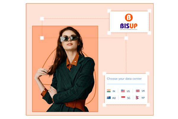 Bisup premium NVMe web hosting in India, local .in domain registration, and high-speed server performance metrics.