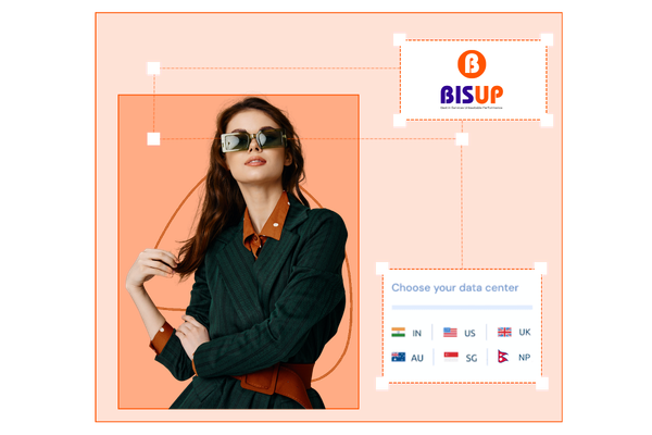 Bisup premium NVMe web hosting in India, local .in domain registration, and high-speed server performance metrics.