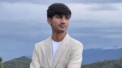 Portrait of Yubraj Pandeya, a young Nepali full-stack developer and digital innovator